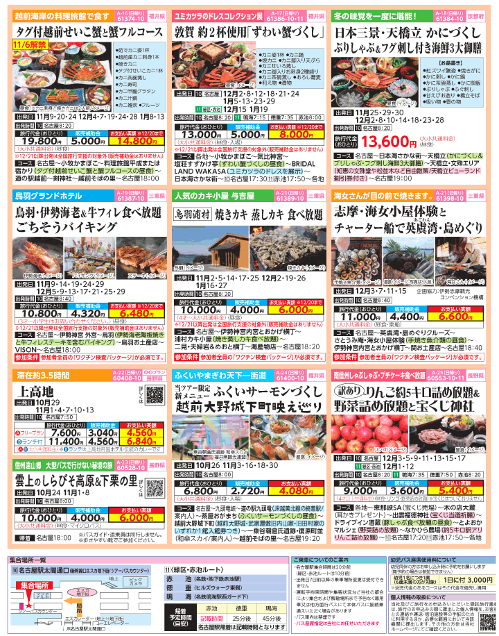 2022年 秋冬旅バスツアー×全国旅行支援(10-1月)（名古屋版）3