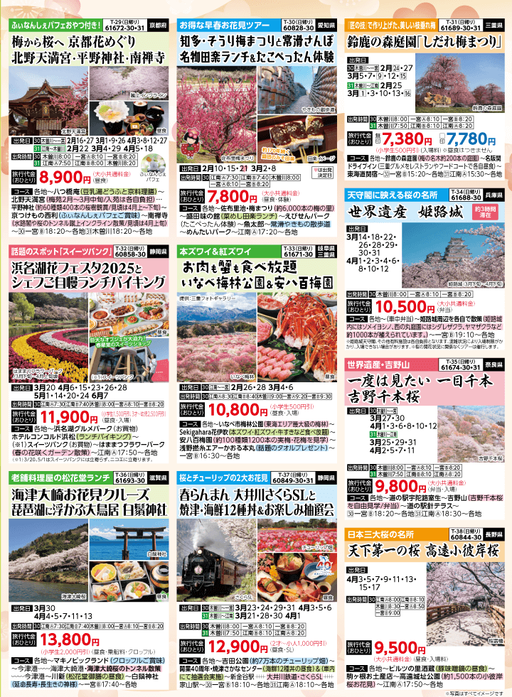 2025年 早春バスの旅 (1-5月)／（江南一宮版）6