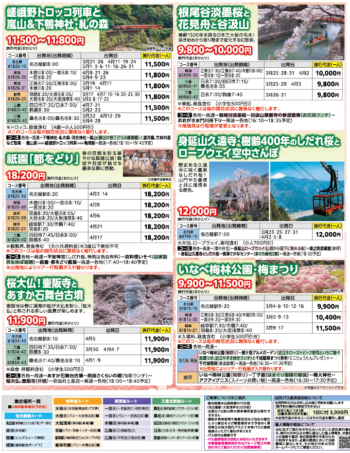 2026年 お花見バスツアー特集号（3-5月）3
