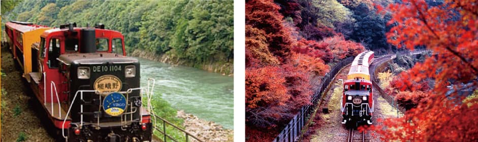 京都イチオシツアー 夏 秋の嵯峨野トロッコ列車 カッコーパルック