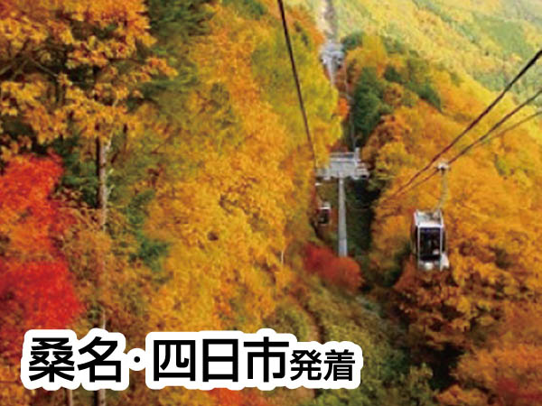 ゴンドラからの紅葉と中山道馬籠宿(2024)