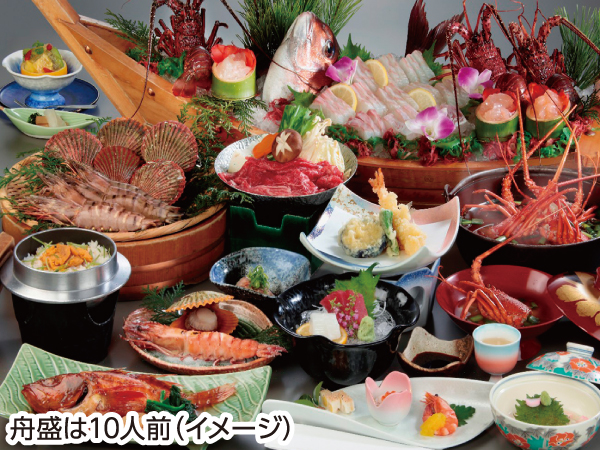 伊勢志摩 伊勢えび・鯛の舟盛と海鮮会席