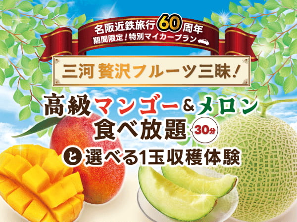 Mプラン:メロンまたはマンゴー狩り